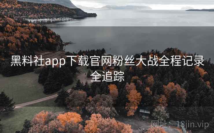 黑料社app下载官网粉丝大战全程记录全追踪 黑料社app下载官网粉丝大战全程记录全追踪