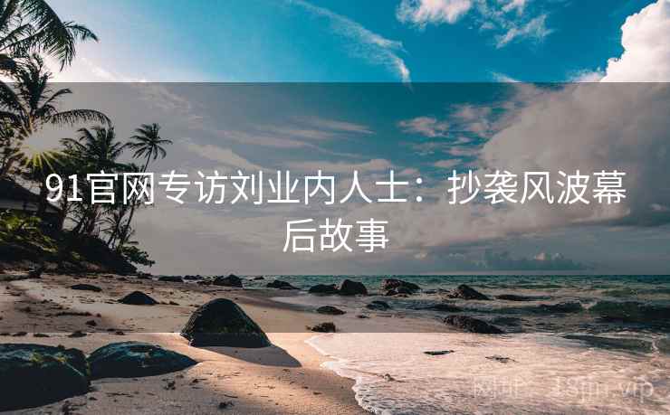 91官网专访刘业内人士:抄袭风波幕后故事 91官网专访刘业内人士:抄袭风波幕后故事